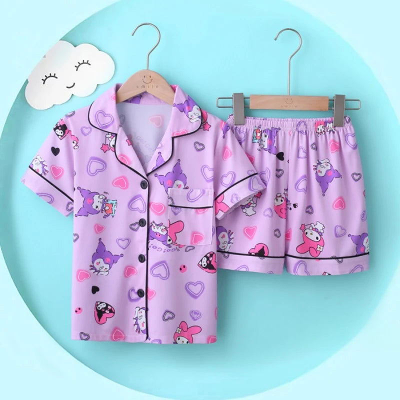Pijama Infantil Sanrio Short Doll My Melody, Cinnamoroll & Kuromi