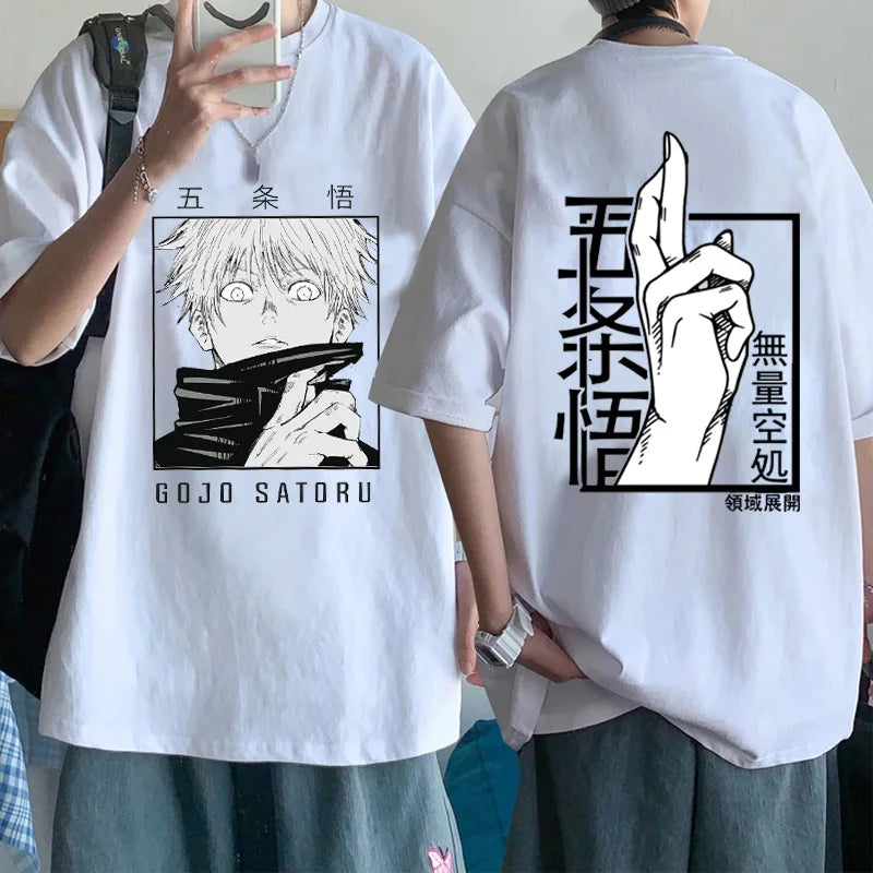 Camiseta Gojo Infinity, Feiticeiro Supremo