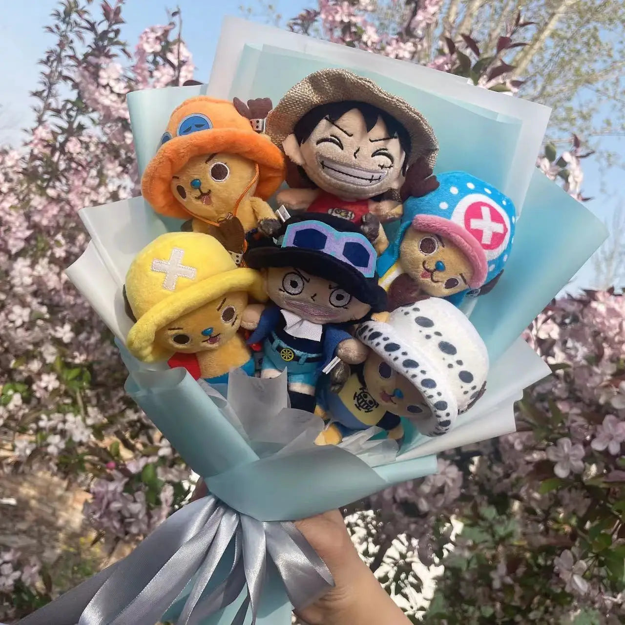 Buquê Pelúcia Chapéus de Palha, One Piece