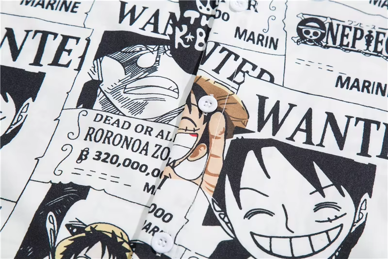 Camisa e Shorts One Piece, WANTED Crew