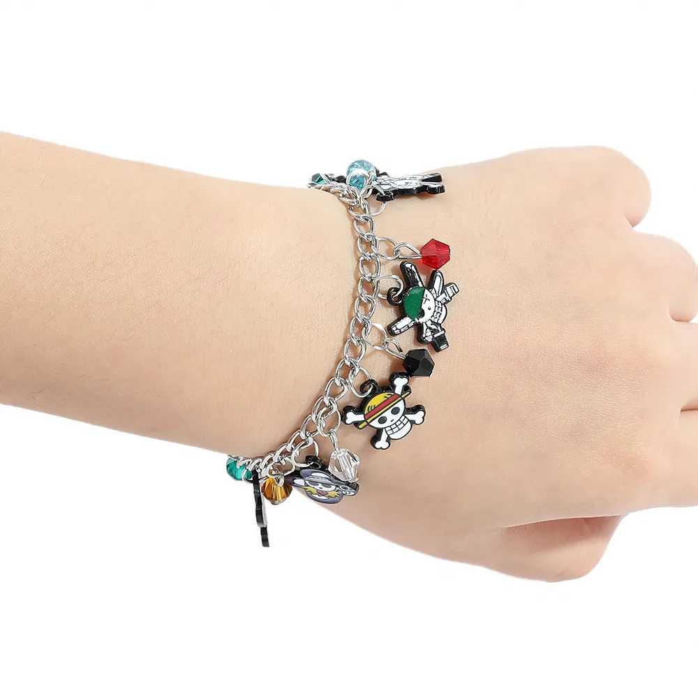Pulseira Bracelete Pandora One Piece Monkey D. Luffy
