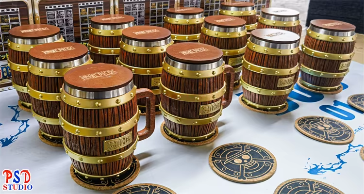 Caneca "Brinde dos Chapéus de Palha", Barril One Piece