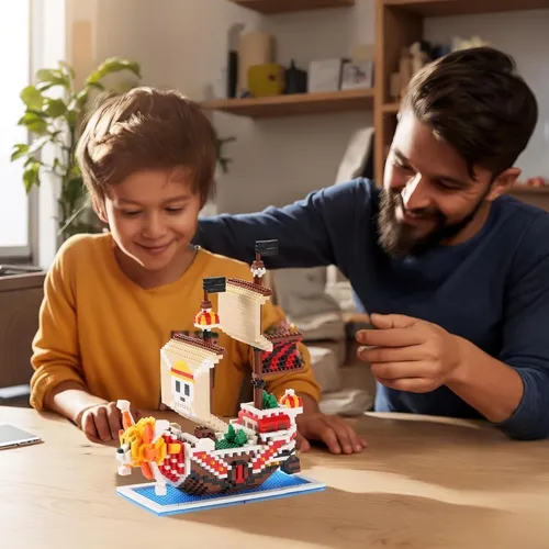 Navios One Piece de Montar, Sunny, Merry, Yuda e Polar Tang