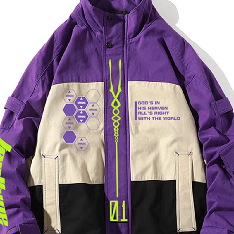 Jaqueta Corta Vento EVA-01, Edição Limitada NERV