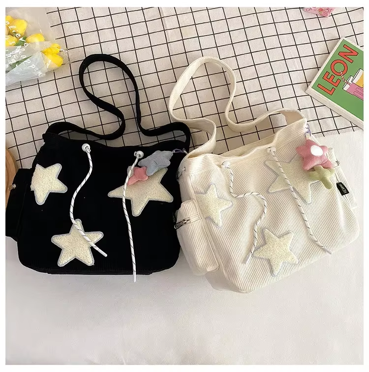 Bolsa Tote Stardust Cotelê
