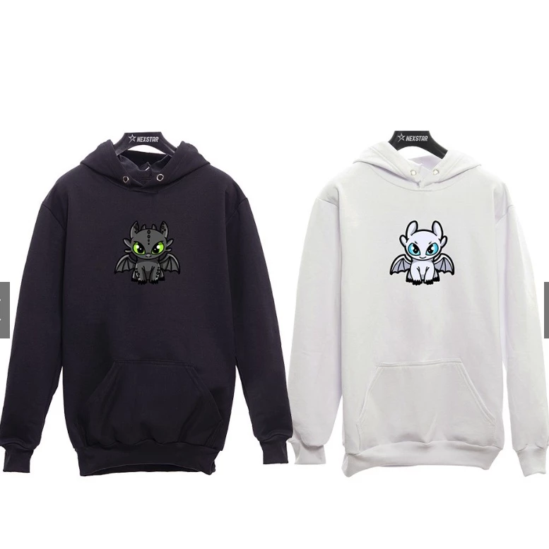 Moletom Kit (2 un.) Casal Banguela e Fúria da Luz, Como Treinar o Seu Dragão