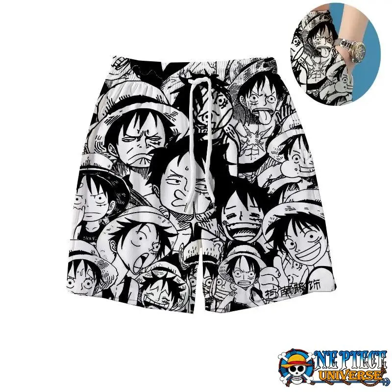 Shorts One Piece, Luffy Mangá Verão