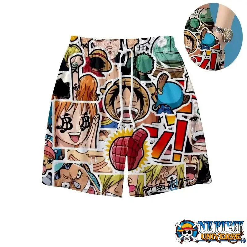Shorts One Piece, Luffy Mangá Verão