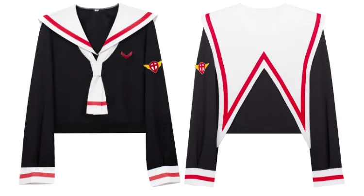 Fantasia Cosplay Adulto e Infantil Sakura Kinomoto, Cardcaptor Colegial