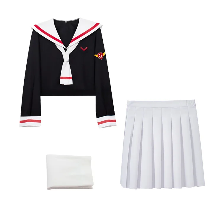 Fantasia Cosplay Adulto e Infantil Sakura Kinomoto, Cardcaptor Colegial