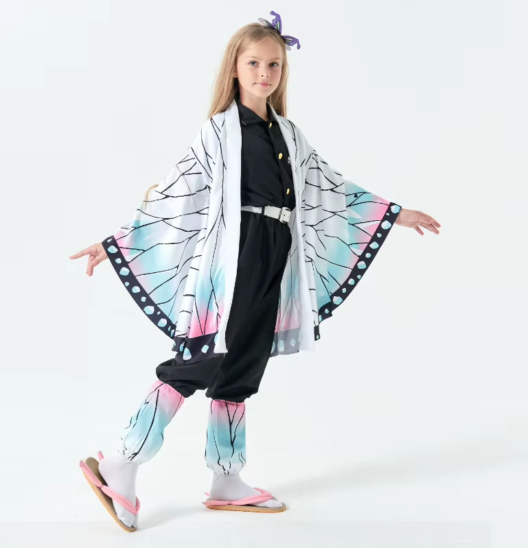 Fantasia Cosplay Adulto e Infantil Shinobu Kochou