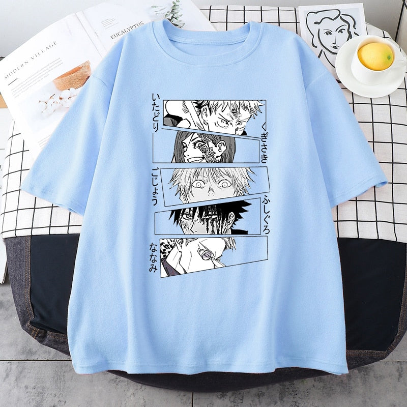 Camiseta Oversized Exorcistas Jujutsu
