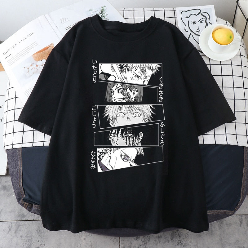 Camiseta Oversized Exorcistas Jujutsu