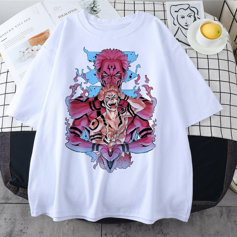 Camisa Sukuna Crimson Aura