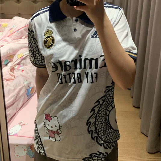 Camisa Real Madrid Hello Kitty | Edição Dragão Chinês