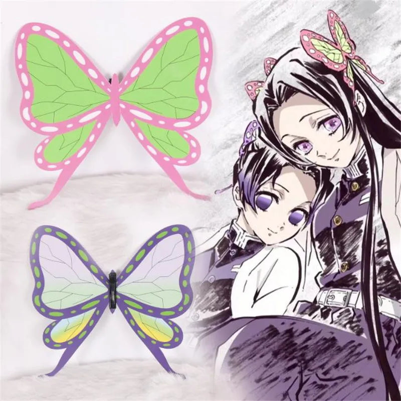 Presilha Borboleta Kimetsu, Kochou Shinobu & Tsuyuri Kanao
