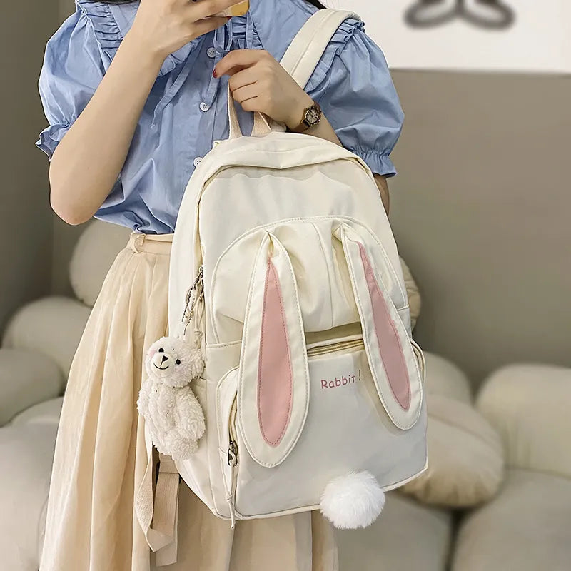 MOCHILA ESCOLAR (CUTE RABBIT)