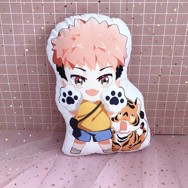 Almofada Plush Jujutsu Kaisen – Itadori, Gojo, Megumi