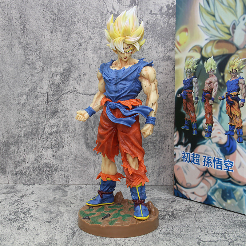 Boneco Son Goku SSJ, Estátua Dragon Ball Z 43cm