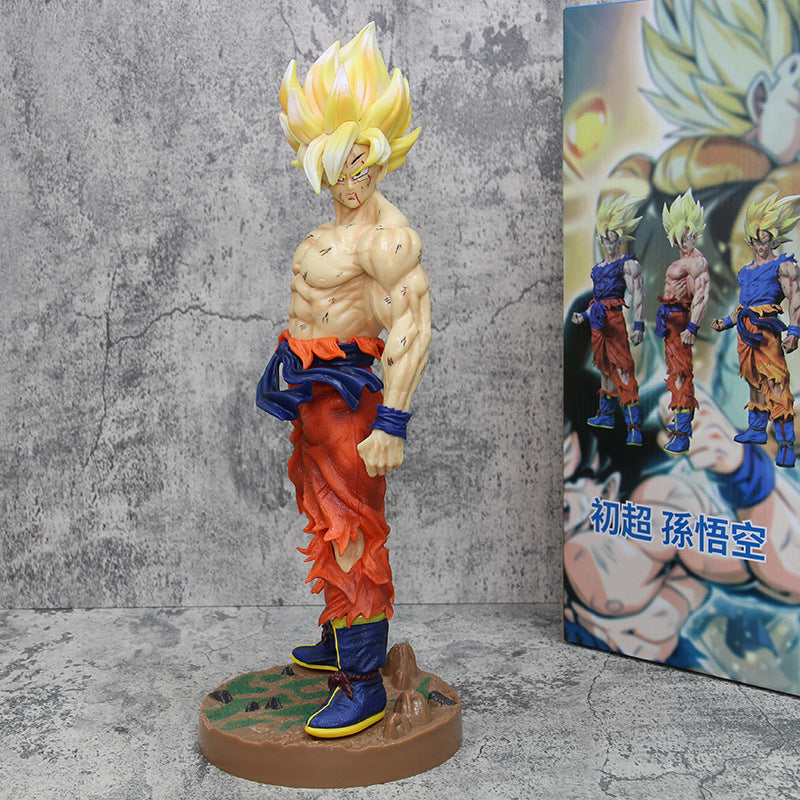 Boneco Son Goku SSJ, Estátua Dragon Ball Z 43cm