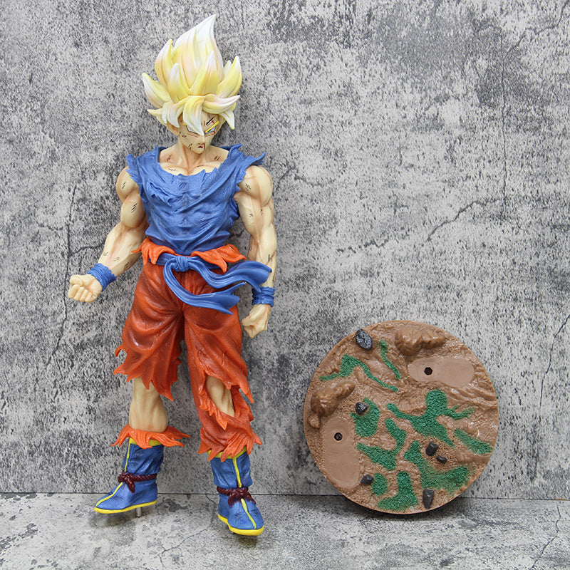 Boneco Son Goku SSJ, Estátua Dragon Ball Z 43cm