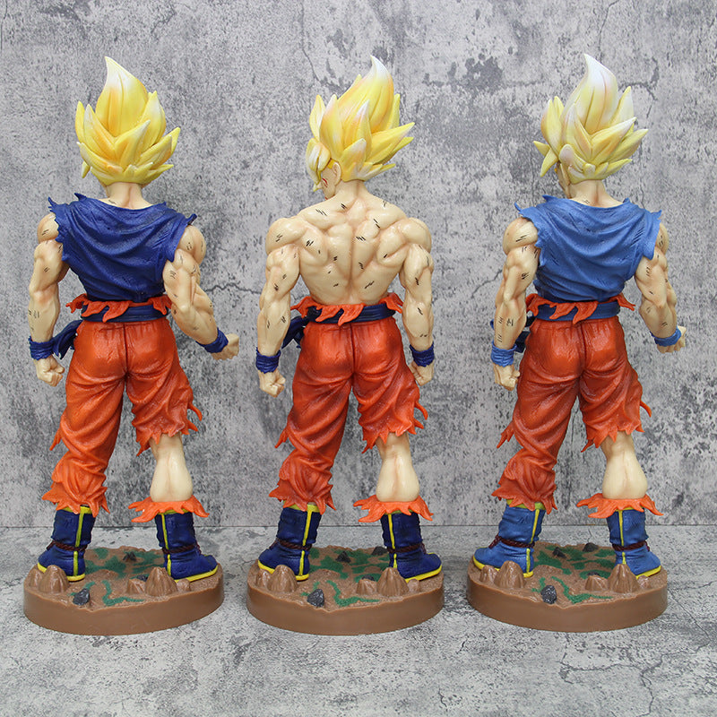 Boneco Son Goku SSJ, Estátua Dragon Ball Z 43cm