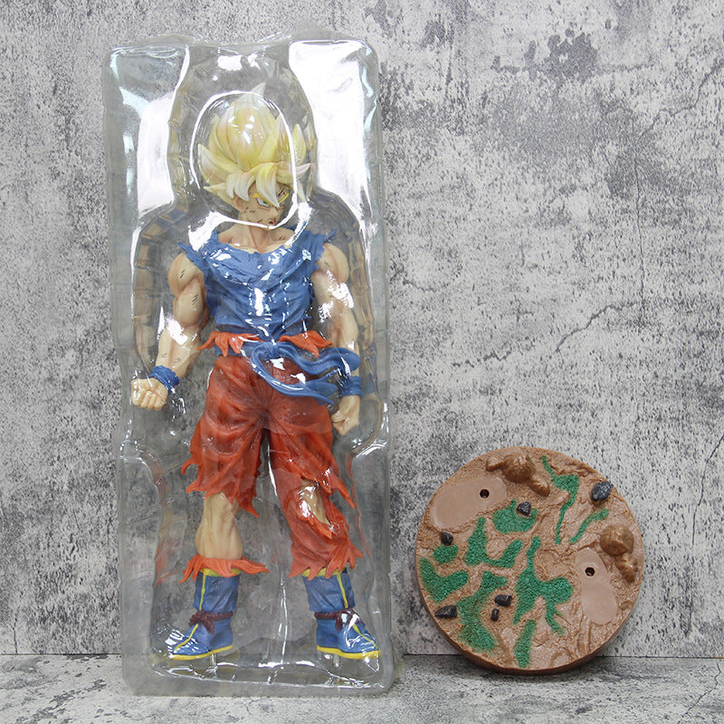 Boneco Son Goku SSJ, Estátua Dragon Ball Z 43cm