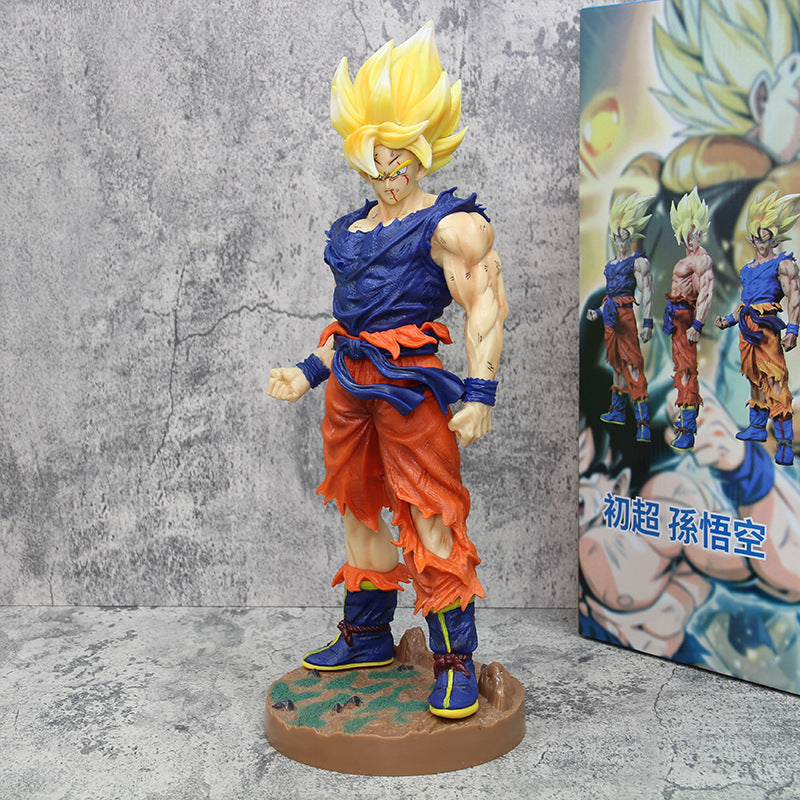 Boneco Son Goku SSJ, Estátua Dragon Ball Z 43cm