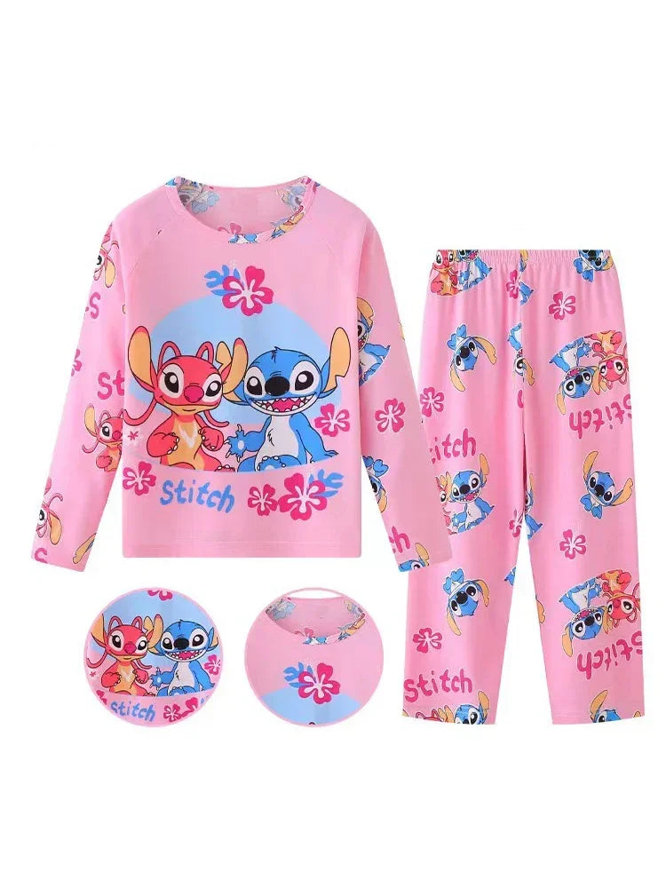 Pijama Infantil Stitch & Angel, Conjunto Kawaii