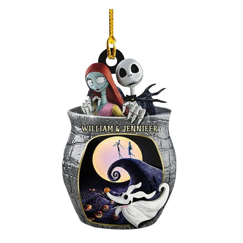 Pendente Natalino Jack e Sally