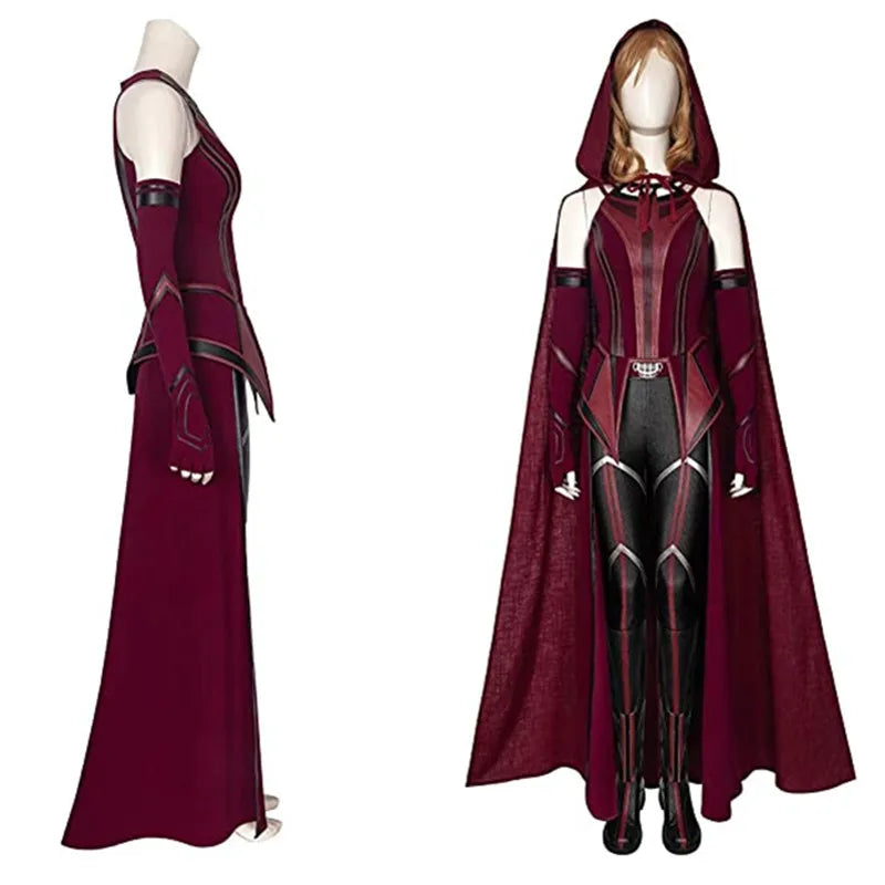 Fantasia Cosplay Adulto Feiticeira Escarlate