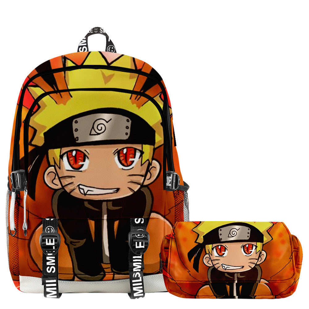 Mochila Naruto + Estojo (Brinde)