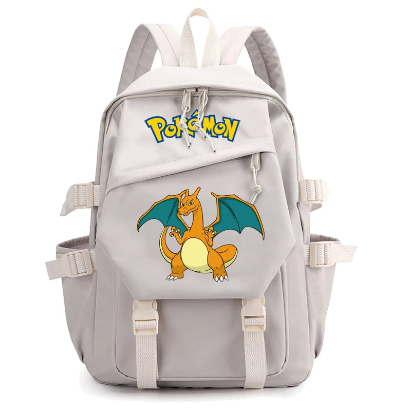 Mochila Kawaii Pokémon e Bolsinha + Estojo (Brinde)