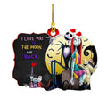 Pendente Natalino Jack e Sally