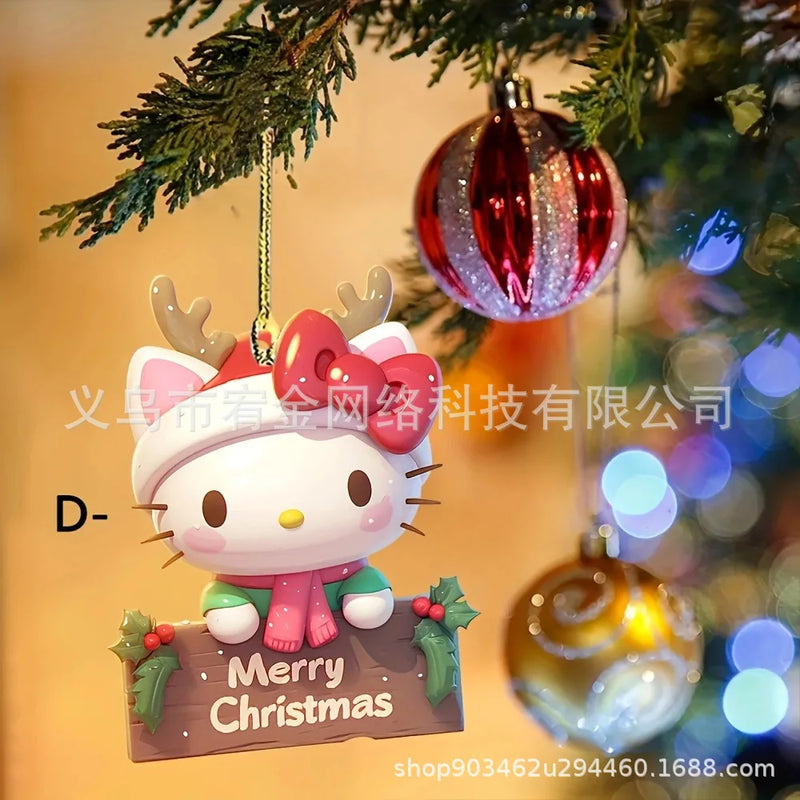 Decoração de Natal Sanrio: Pendentes Hello Kitty e Amigos