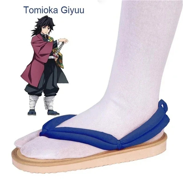 Sandálias Cosplay Demon Slayer – Geta Tradicional Japonesa
