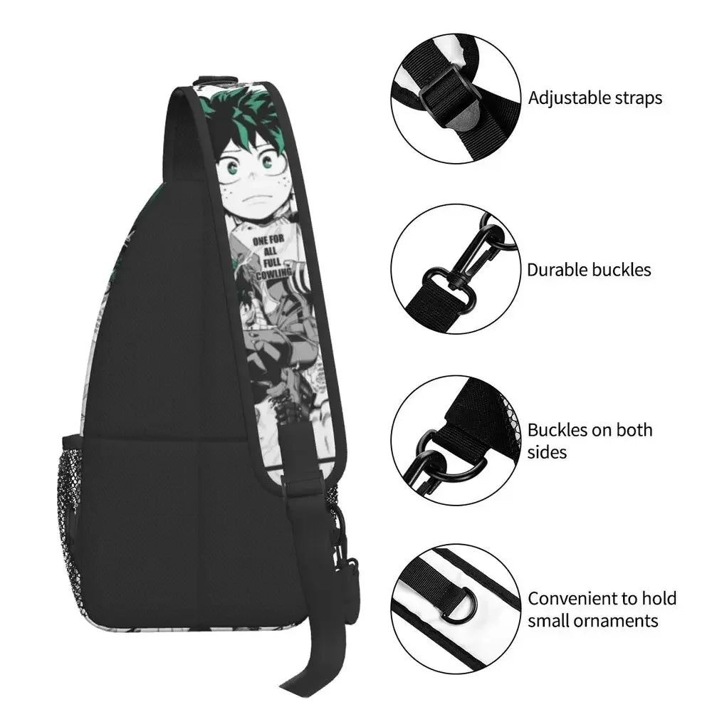 Mochila Compacta Moderna 2 em 1 My Hero Academia