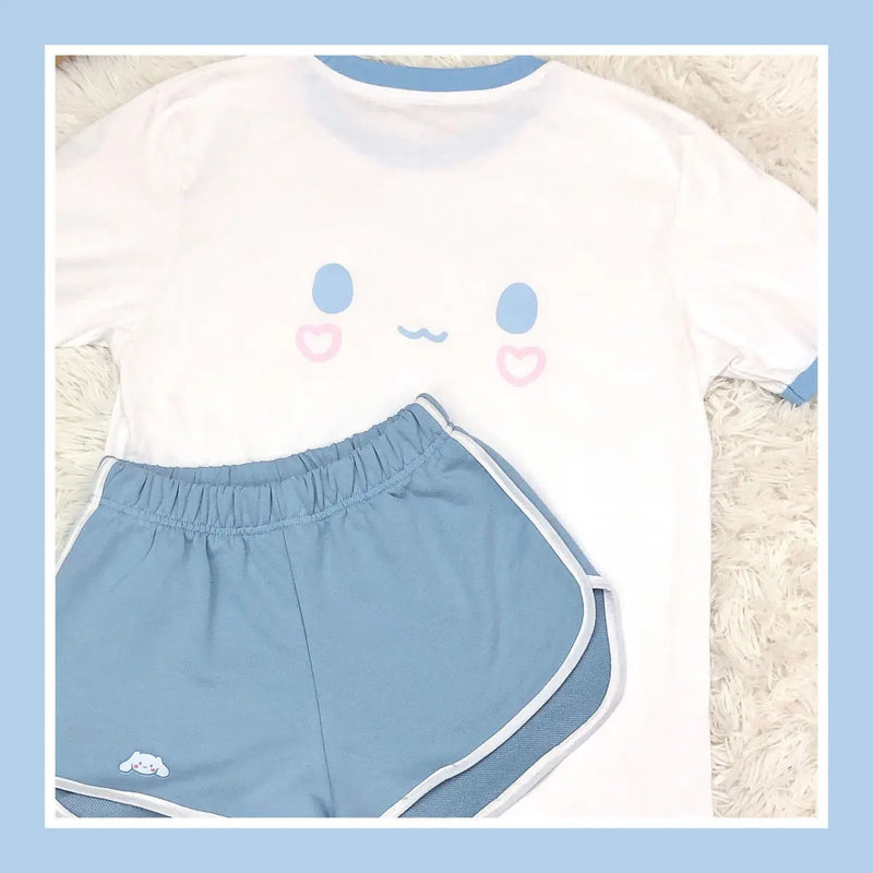 Conjunto Esportivo Cinnamoroll Verão Duas Peças