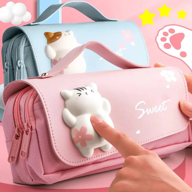 ESTOJO MULTIFUNCIONAL KAWAII PORTA LÁPIS