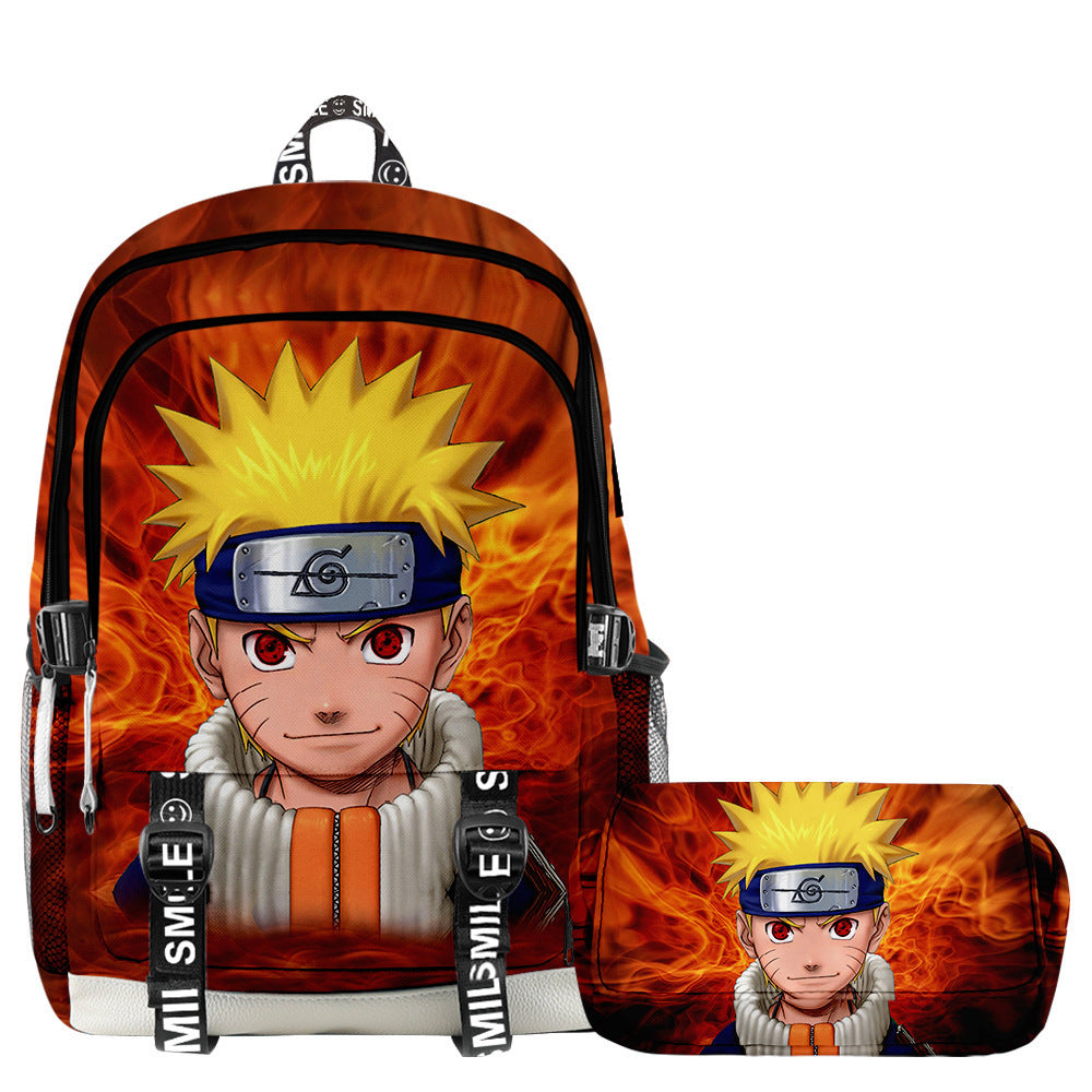 Mochila Naruto + Estojo (Brinde)