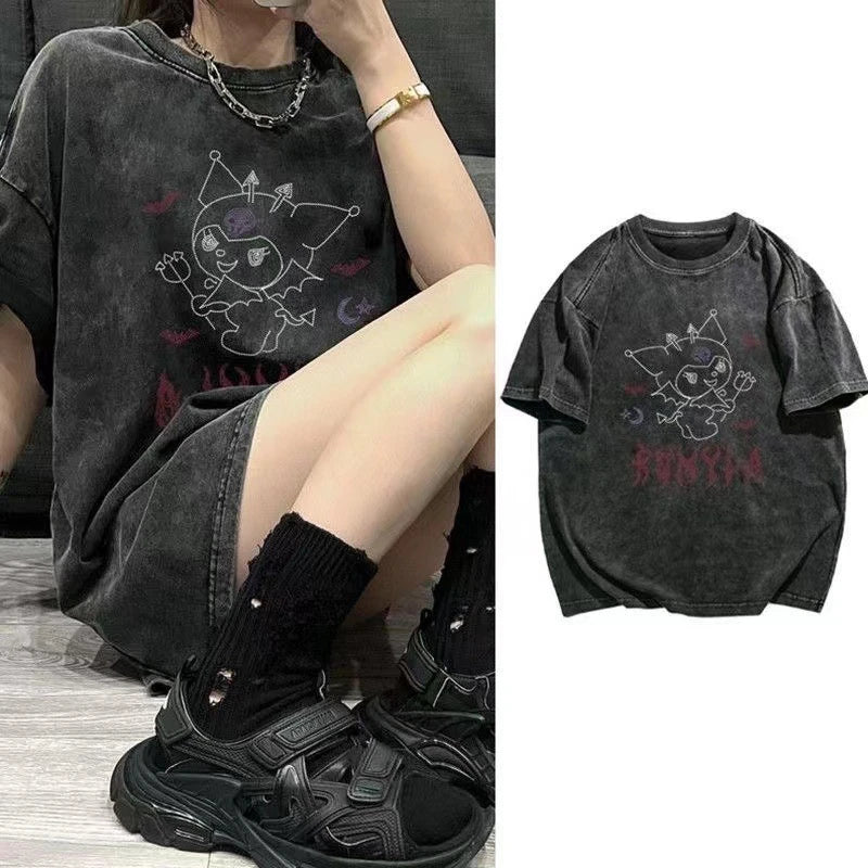 Camisa Kuromi Gothic Y2K