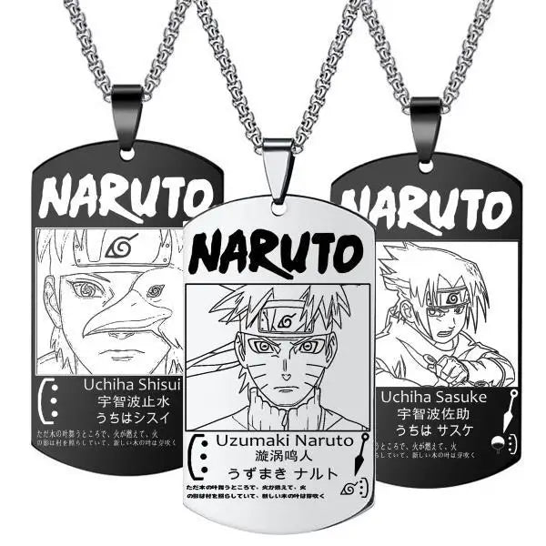 COLAR DOG TAG NARUTO UZUMAKI