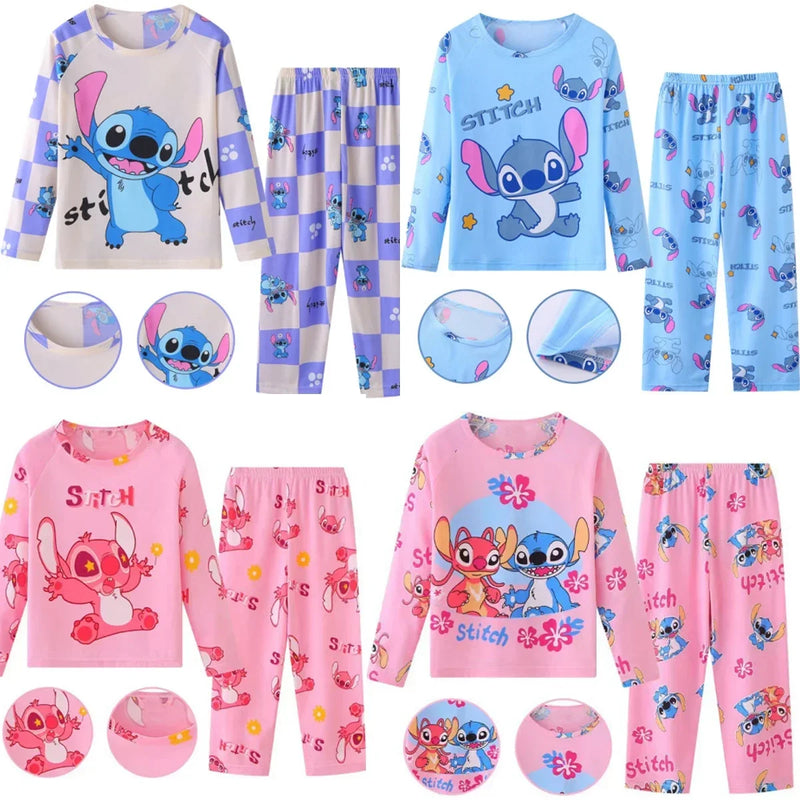 Pijama Infantil Stitch & Angel, Conjunto Kawaii