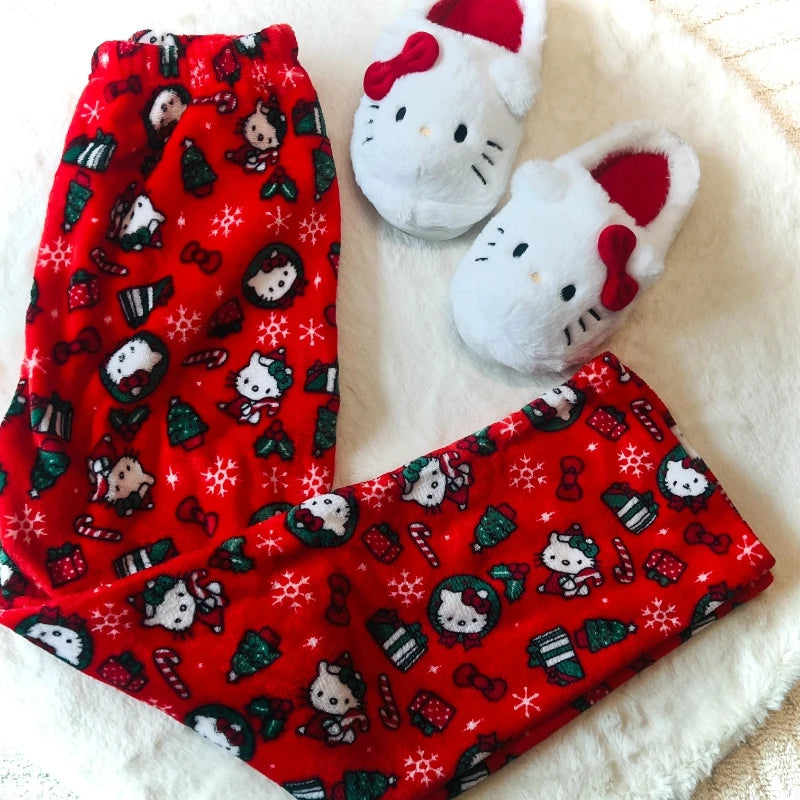 Calça Kitty de Natal