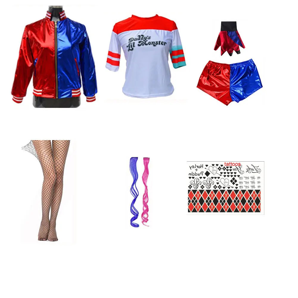 Fantasia Cosplay Adulto Arlequina - Esquadrão Suicida