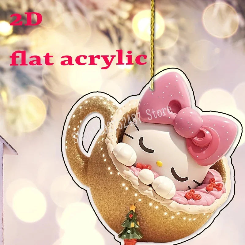 Decoração de Natal Sanrio: Pendentes Hello Kitty e Amigos