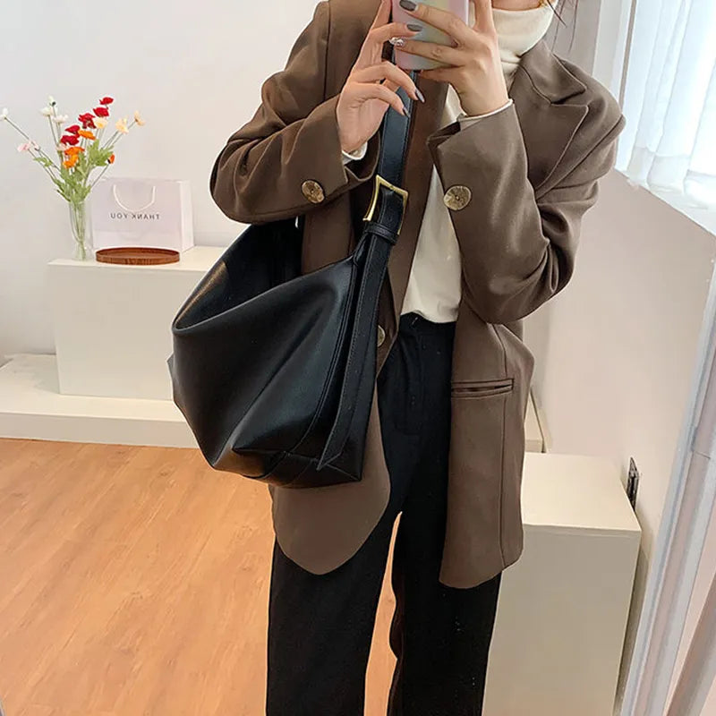 BOLSA DE OMBRO VINTAGE COURO