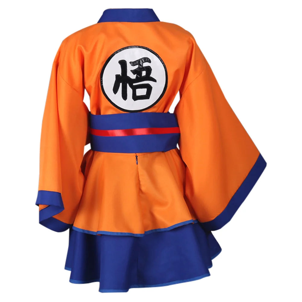 Fantasia Vestido Cosplay Goku Lolita