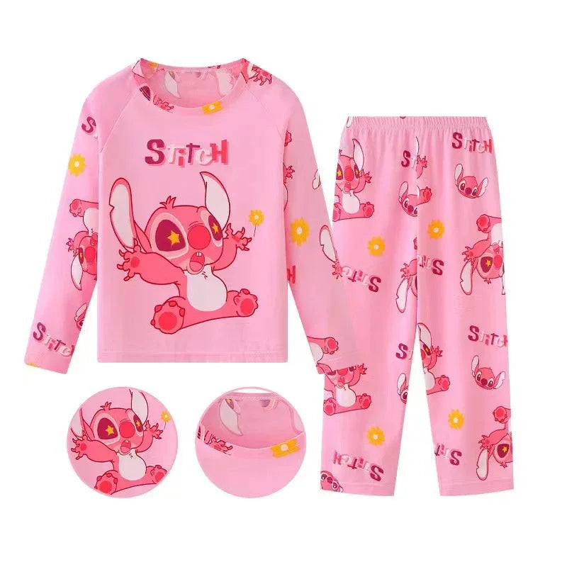 Pijama Infantil Stitch & Angel, Conjunto Kawaii