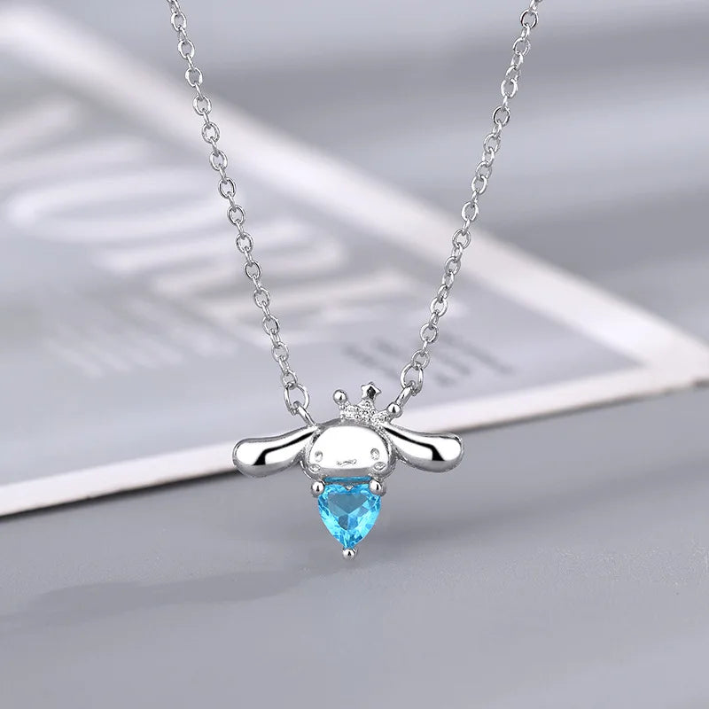 Colar Prata 925 Cinnamoroll Kawaii